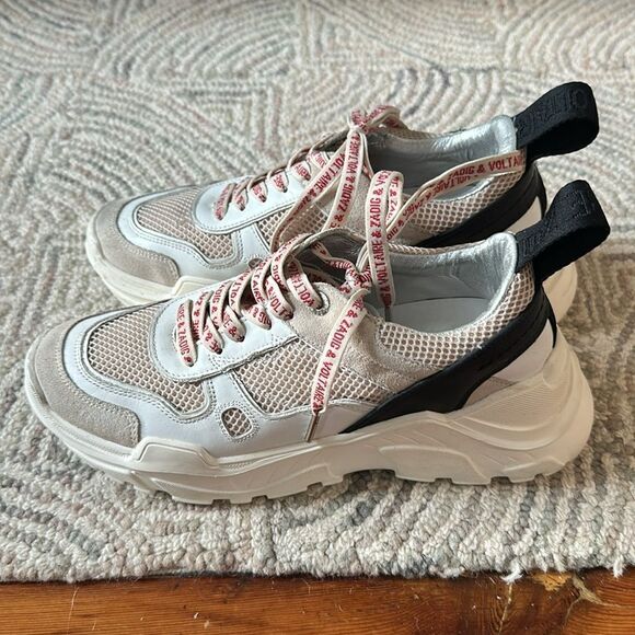 Zadig & Voltaire Beige Sneakers - Picture 1 of 3